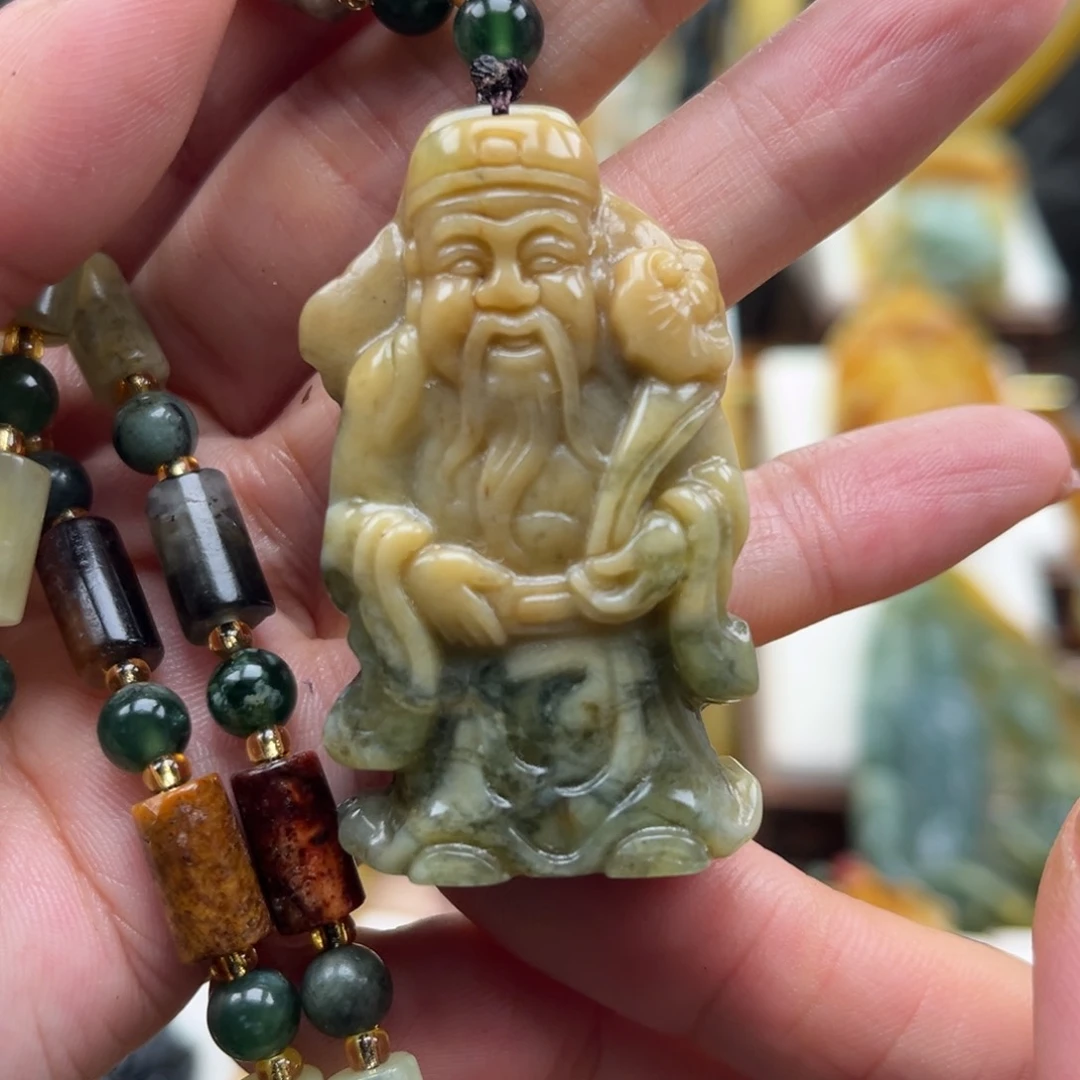岫玉未镶嵌挂件挂件