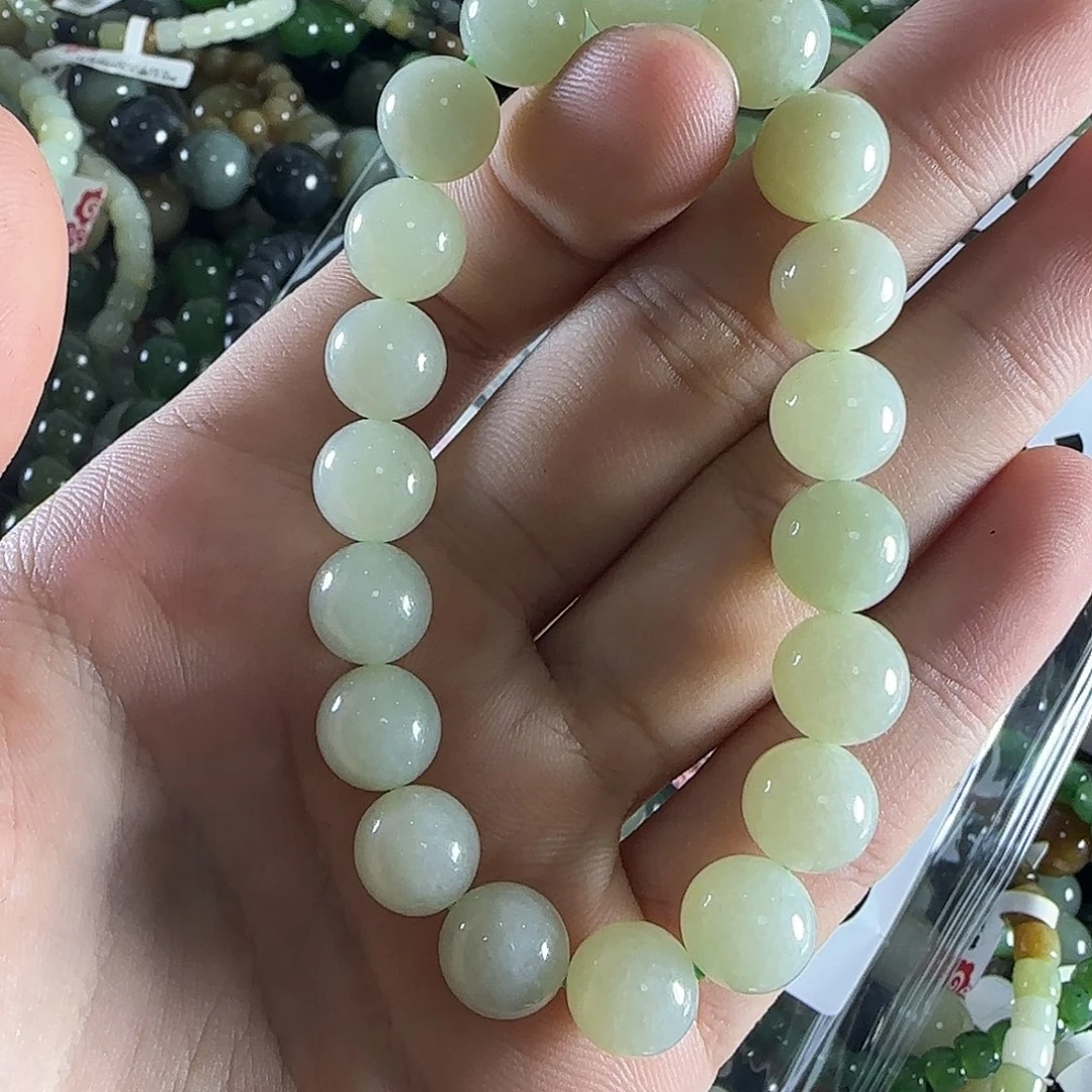 和田玉手链未镶嵌18