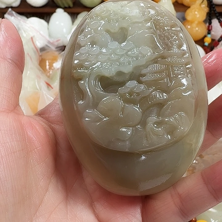 杜***伟砖雕石头手把件不退不换