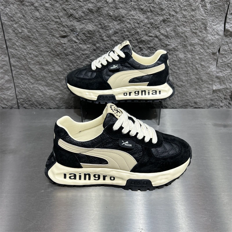 冬季新款男款潮鞋圆头厚底耐磨保暖舒适时尚休闲经典百搭个性潮流