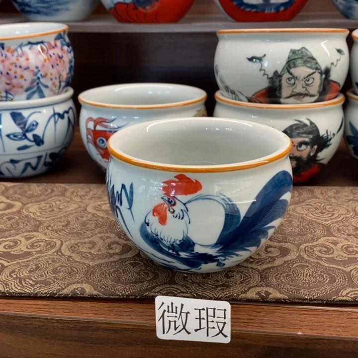 釉下老陶泥手工绘制