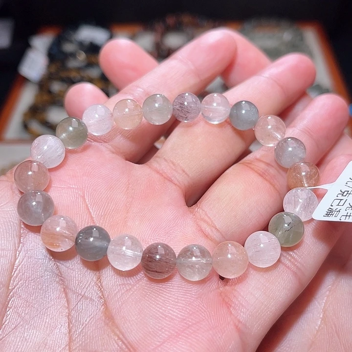 水晶手链未镶嵌351号主图手串  8+