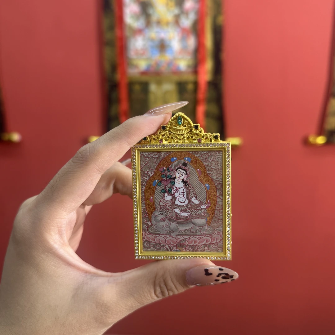 纯手绘双面普贤粗旷面首