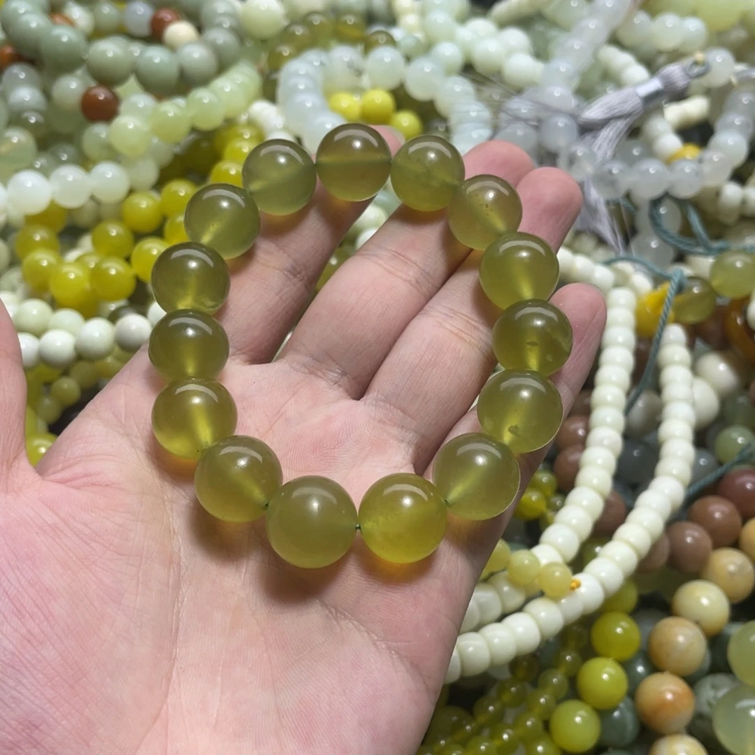 蛇纹石玉未镶嵌手链