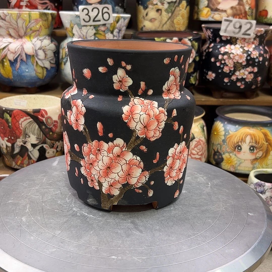 景德镇炫彩手绘口11.5高16