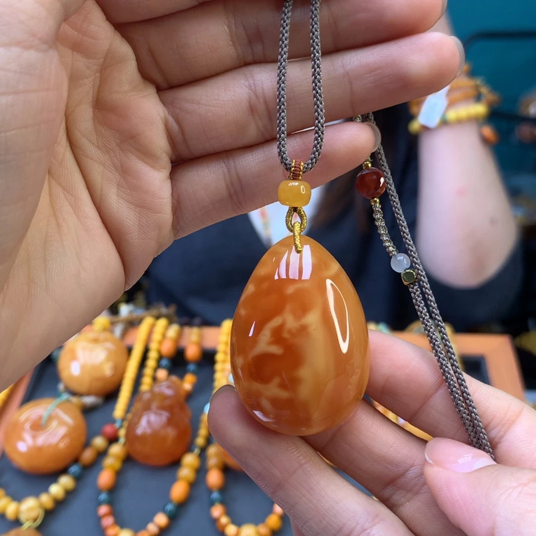 蜜蜡未镶嵌颈饰天然