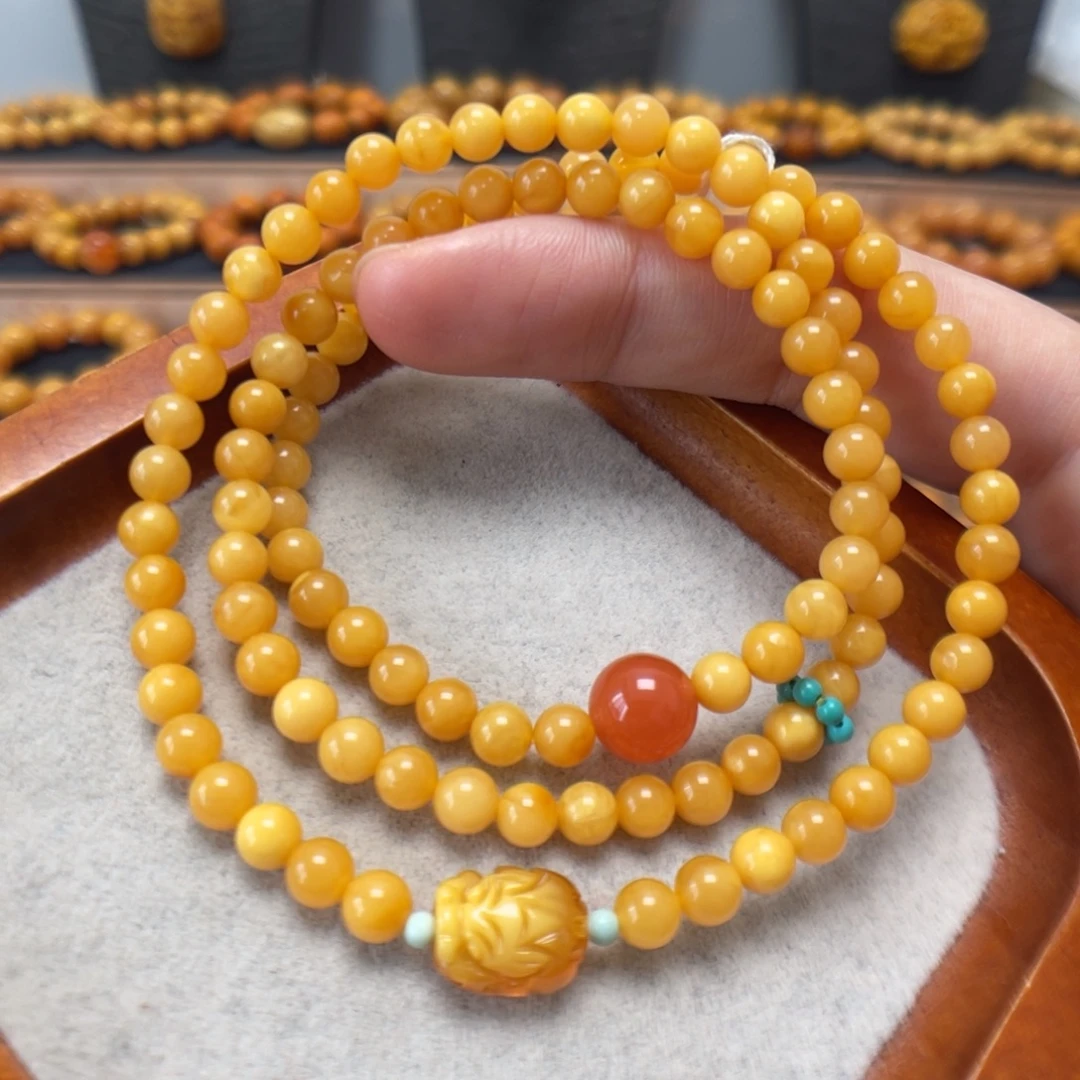 蜜蜡未镶嵌手链蜜蜡