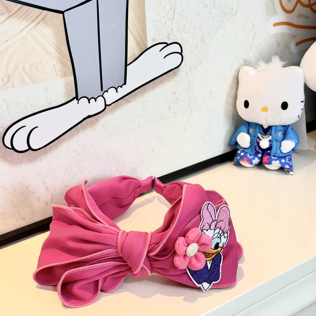 2280韩版定制粉色黛西蝴蝶结发箍