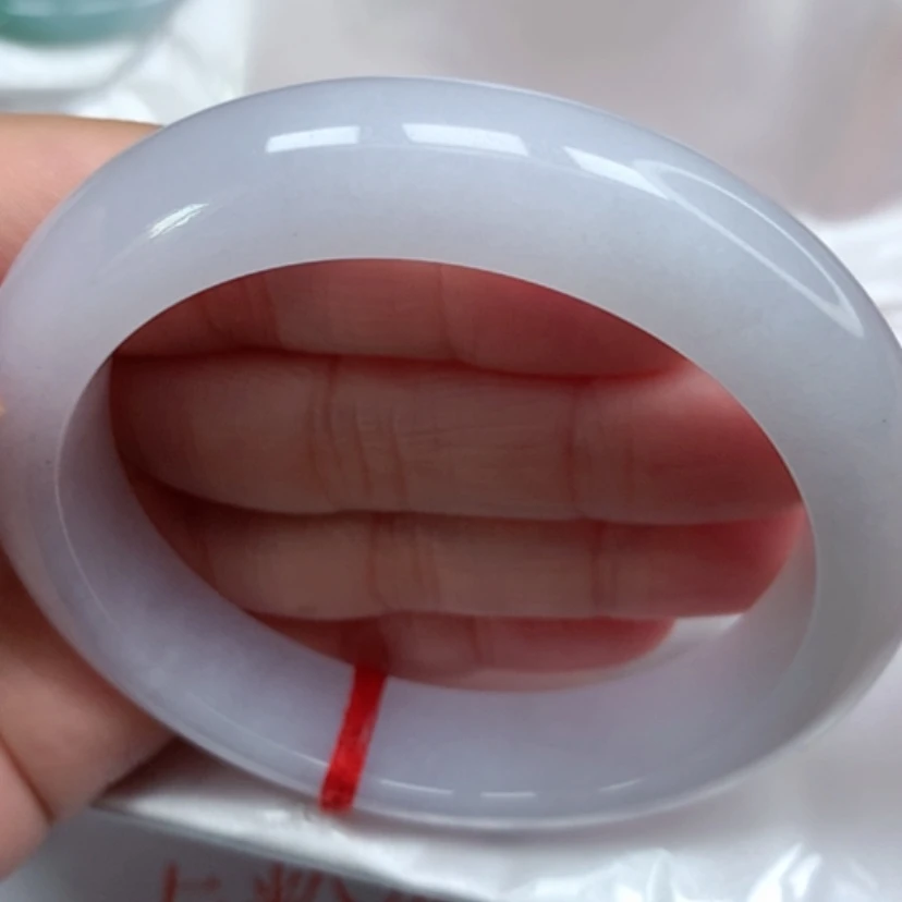 【闪购商品】翡翠手镯未镶嵌冰胶月光手镯5657圈12号