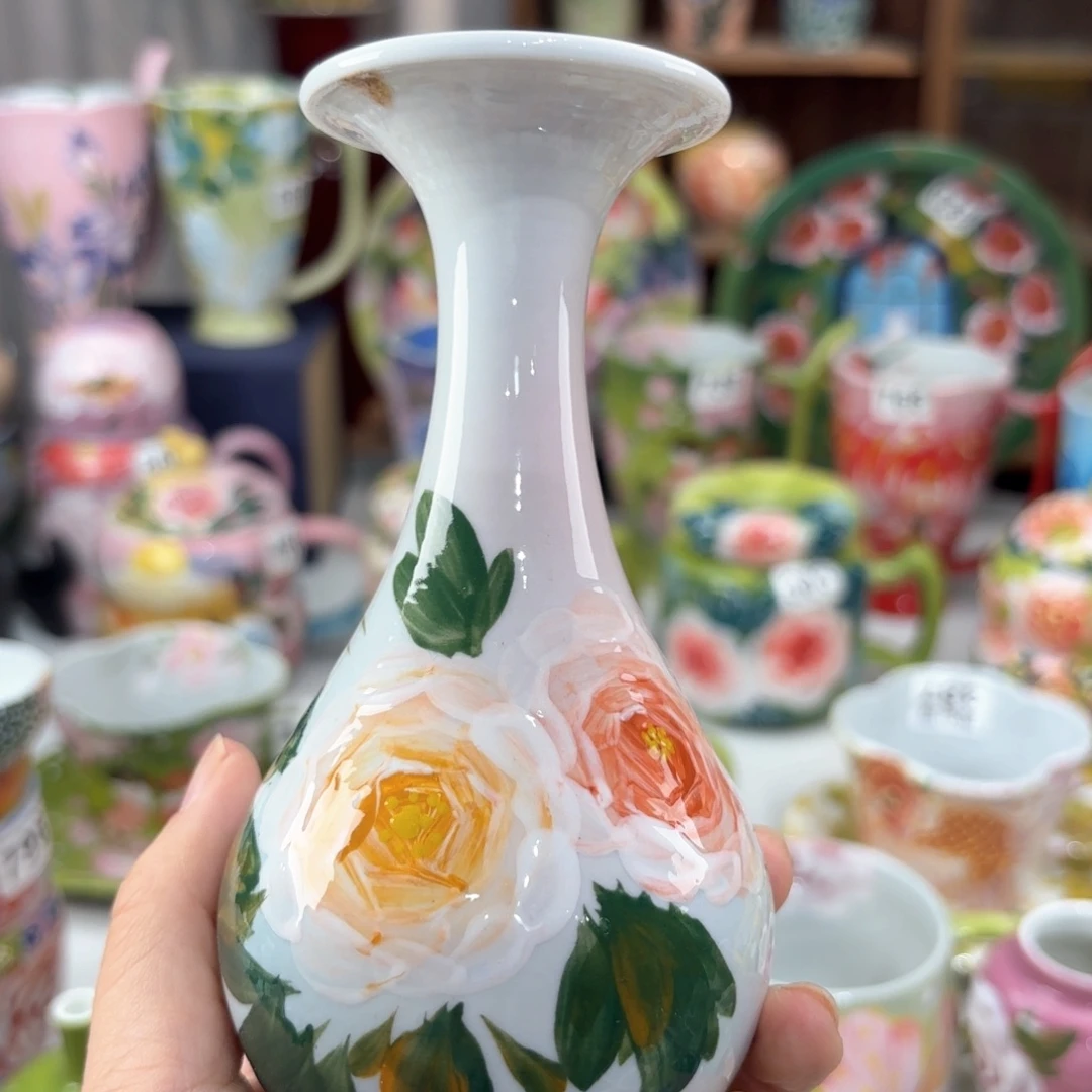 景德镇手绘高温釉下彩陶瓷茶具