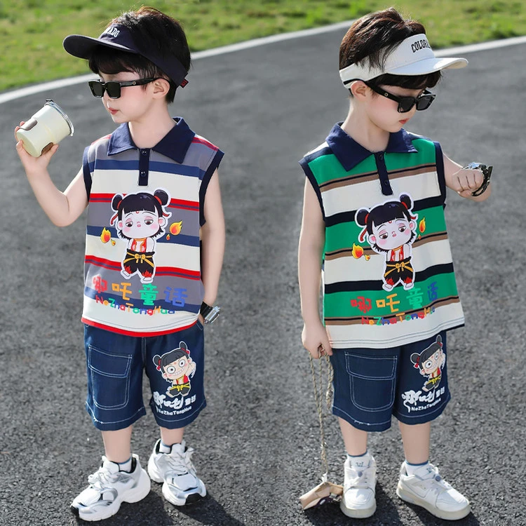套装夏款薄款童装夏天洋气夏装儿童休闲夏季卡通动漫男童中小童
