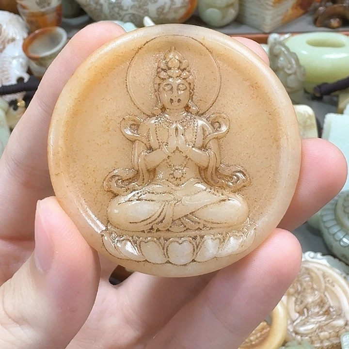 和田玉未镶嵌挂件用****3