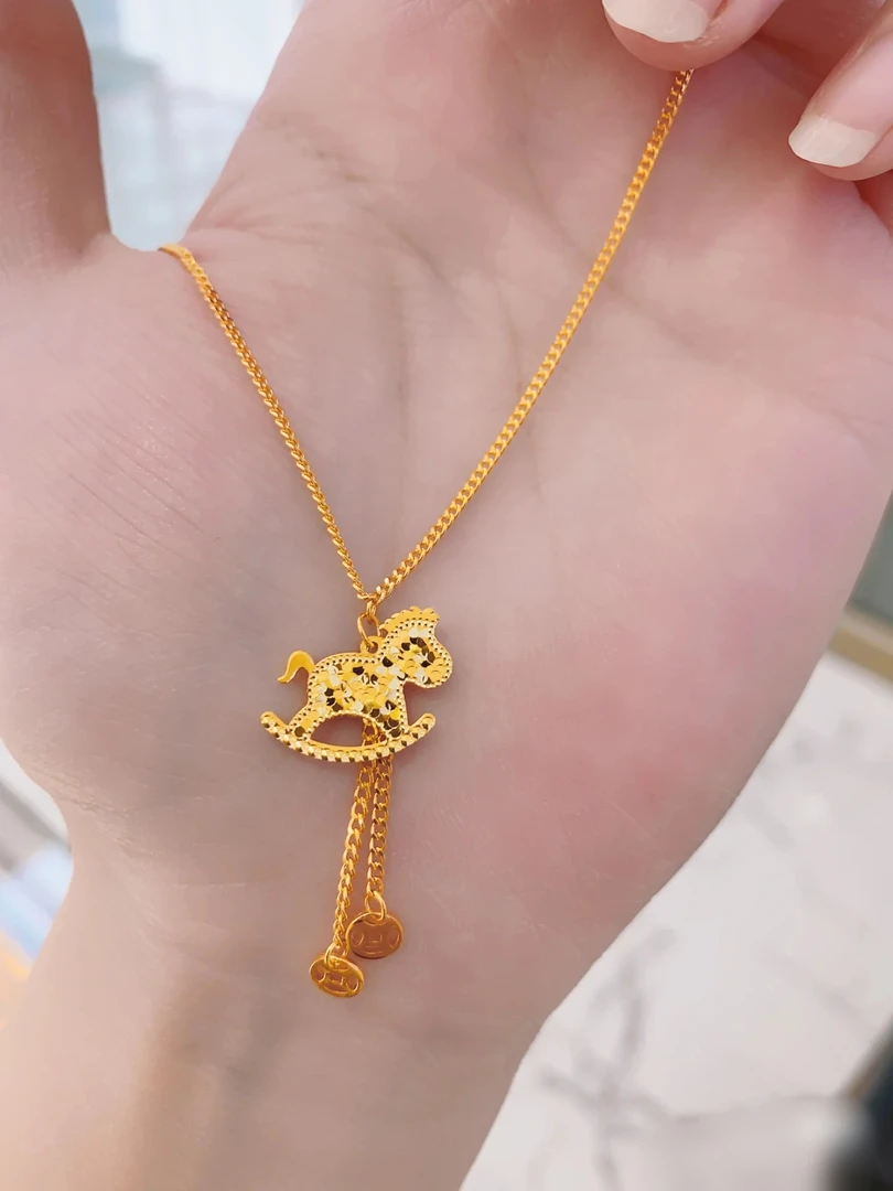 《张瑞福珠宝》足金 马上有钱小清新/网红爆款/时尚套链