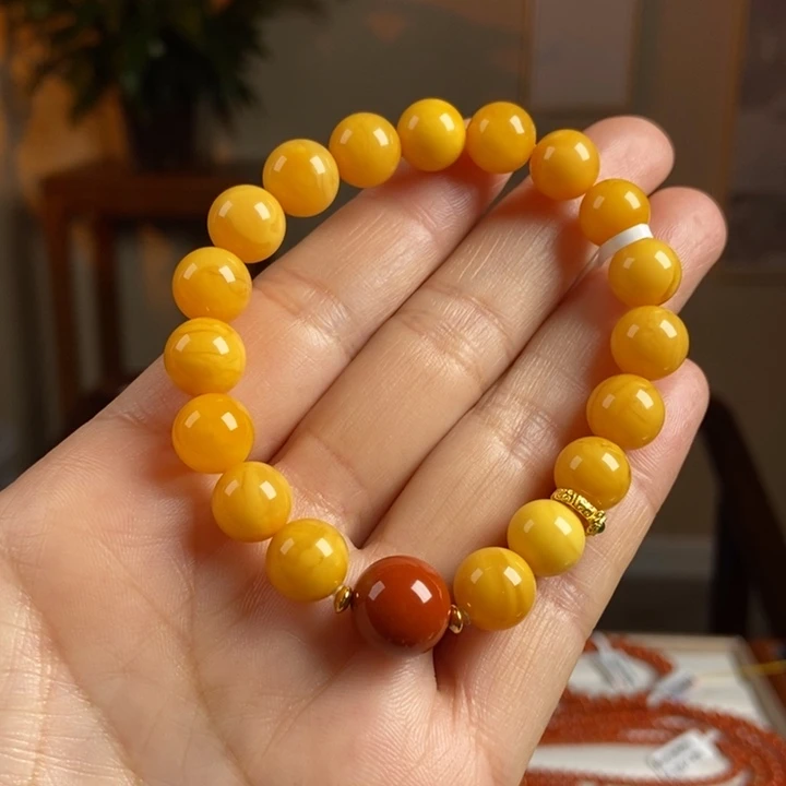 琥珀手链未镶嵌蜜蜡手串10