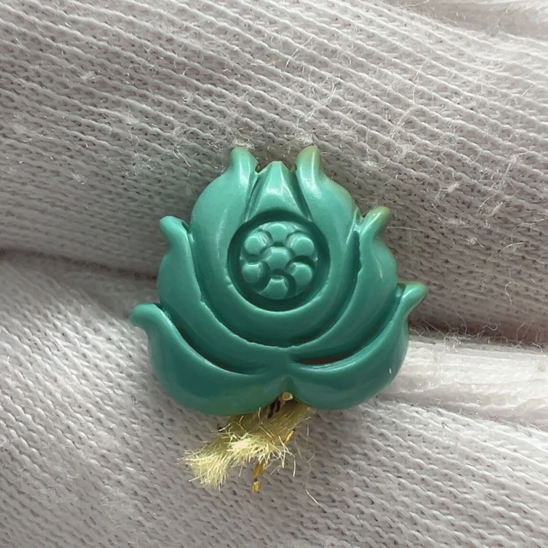 绿松石未镶嵌莲花