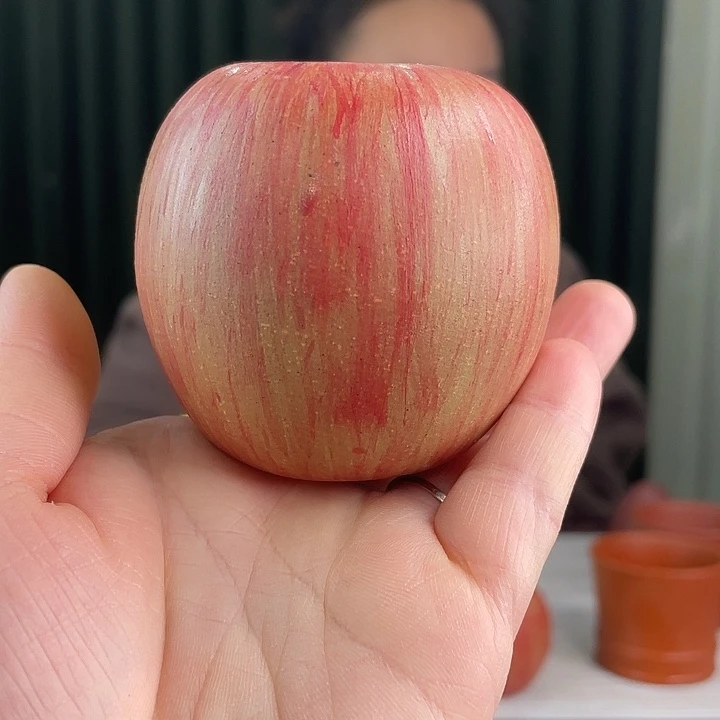 紫砂苹果摆件闪拍