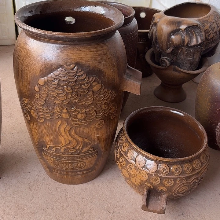 粗陶口径21/39，20/16微瑕进水口2.5厘米