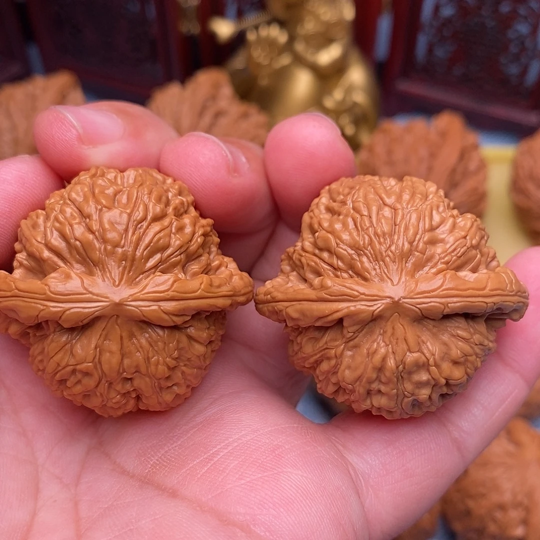 把件文玩核桃40精品白狮子