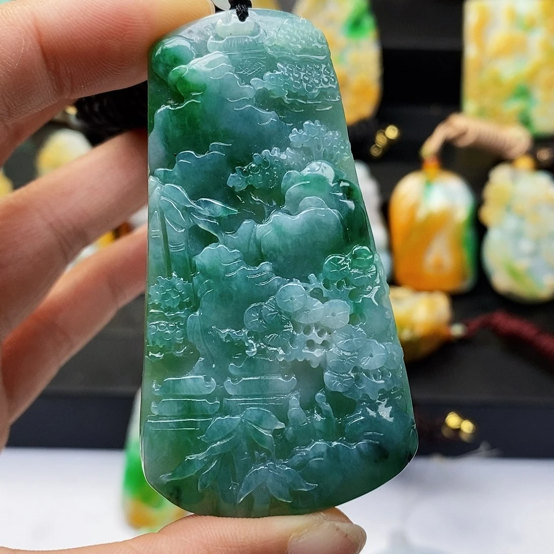 颈饰未镶嵌翡翠翡翠A货一物一证