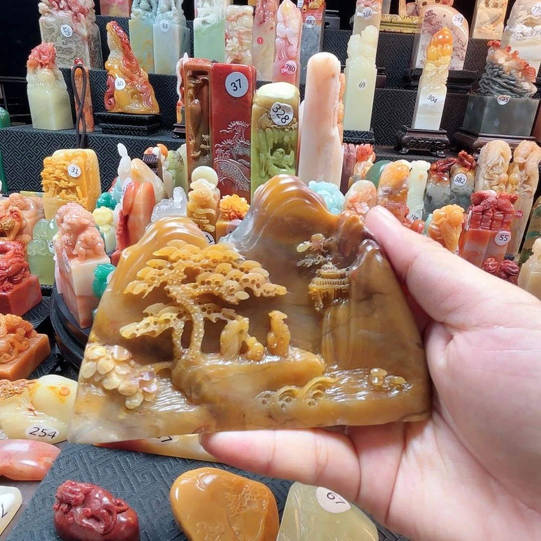 寿山石其他山水小摆件