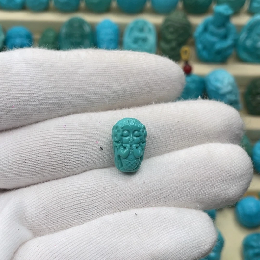 绿松石未镶嵌颈饰卡9-14