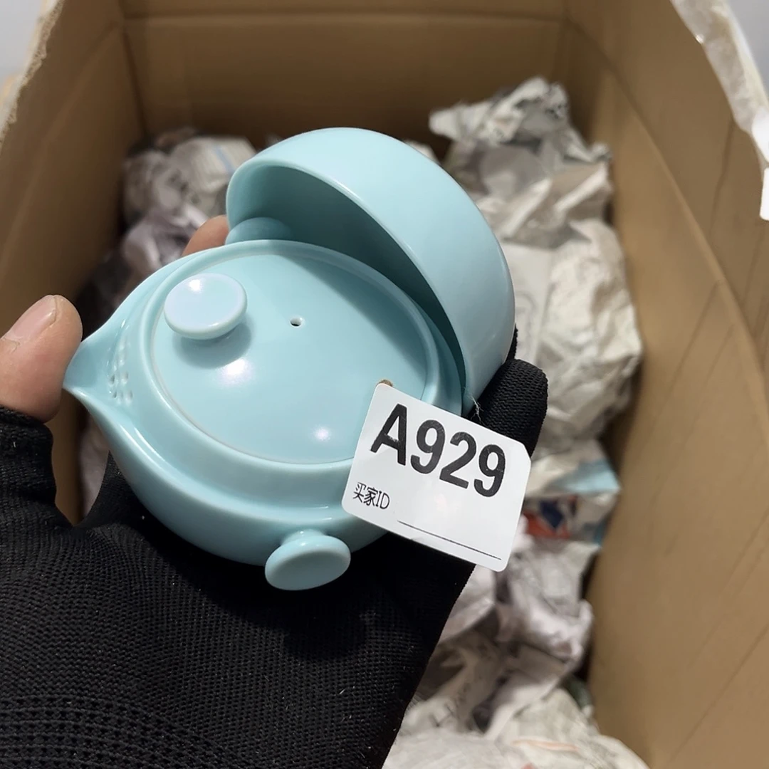 瓷片茶摆件工艺品摆件666