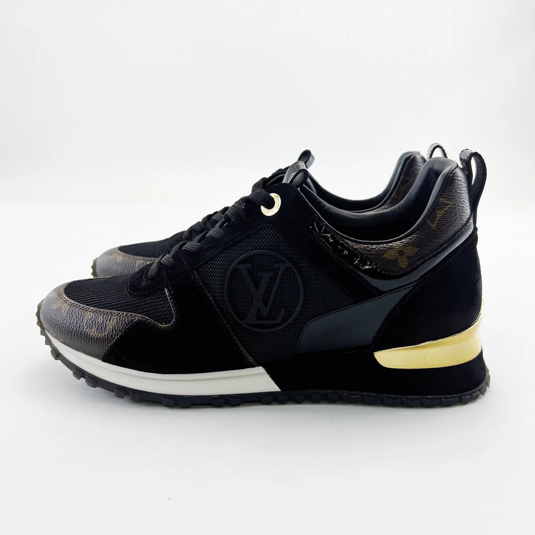 95新 LouisVuitton/路易威登 35码 老花LOGO运动鞋 增高休闲鞋