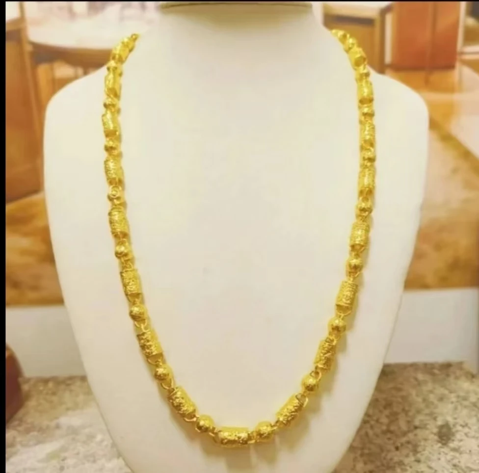 合金项链 【圆柱项链】男士男款时尚经典不掉色磨砂精美霸气