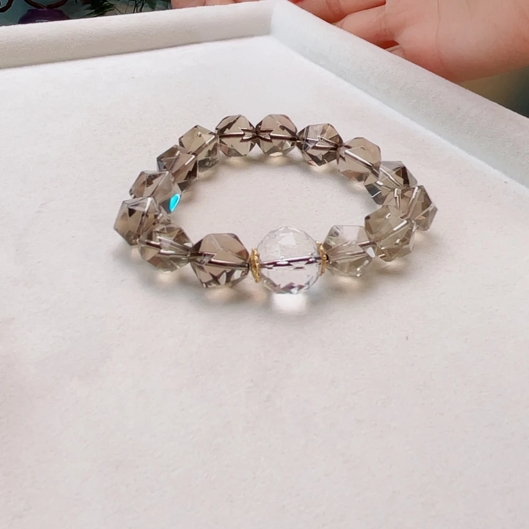 水晶手链银S925镶嵌水晶