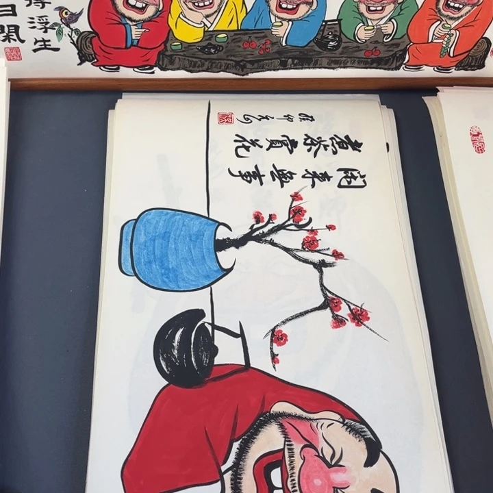 国画纯手绘禅意画作品
