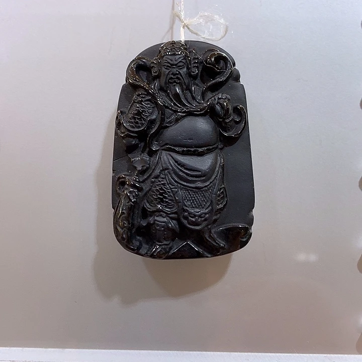 合金黑曜岩吊坠(不含链)花*香