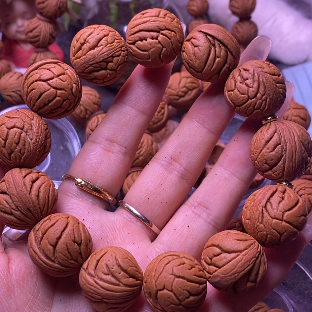 秦岭龙纹桃核单圈