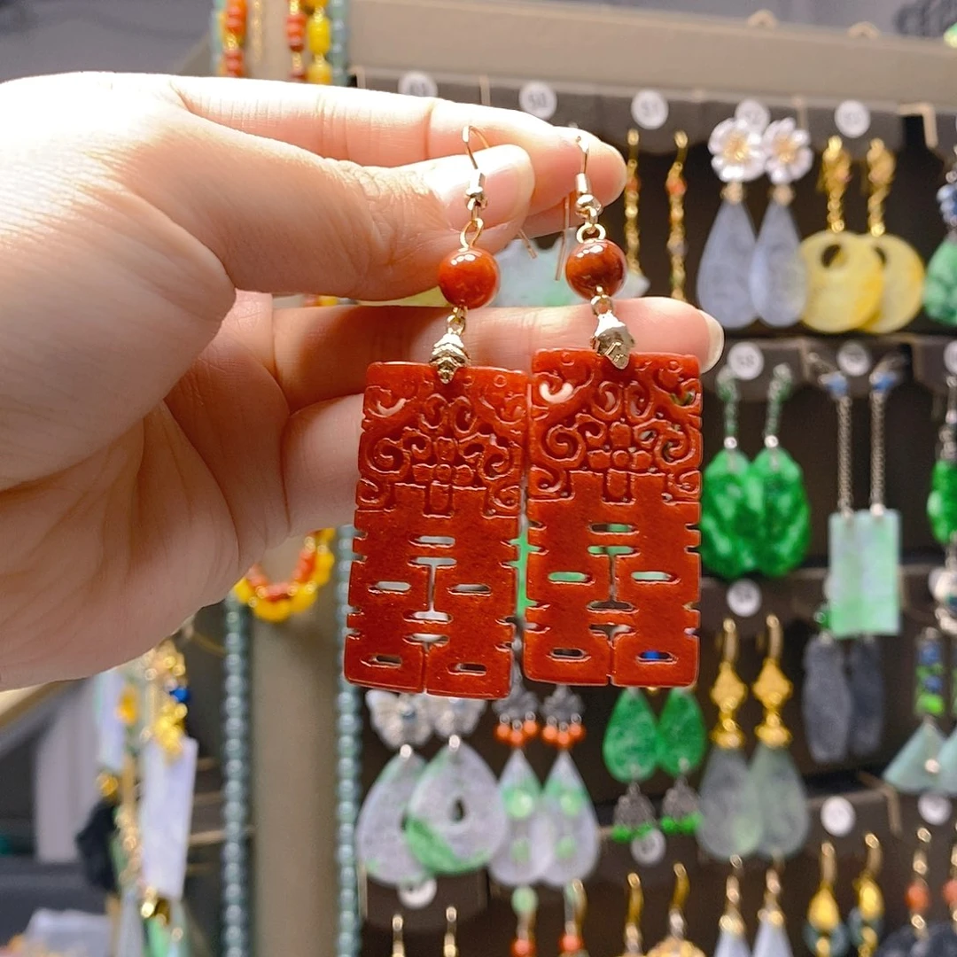 未镶嵌翡翠耳饰翡翠