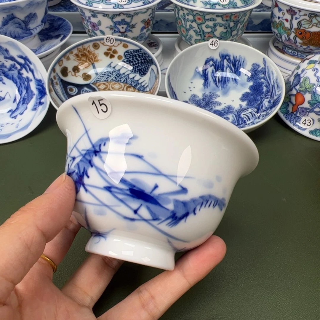 陶瓷景德镇纯手工纯手绘茶具木木15