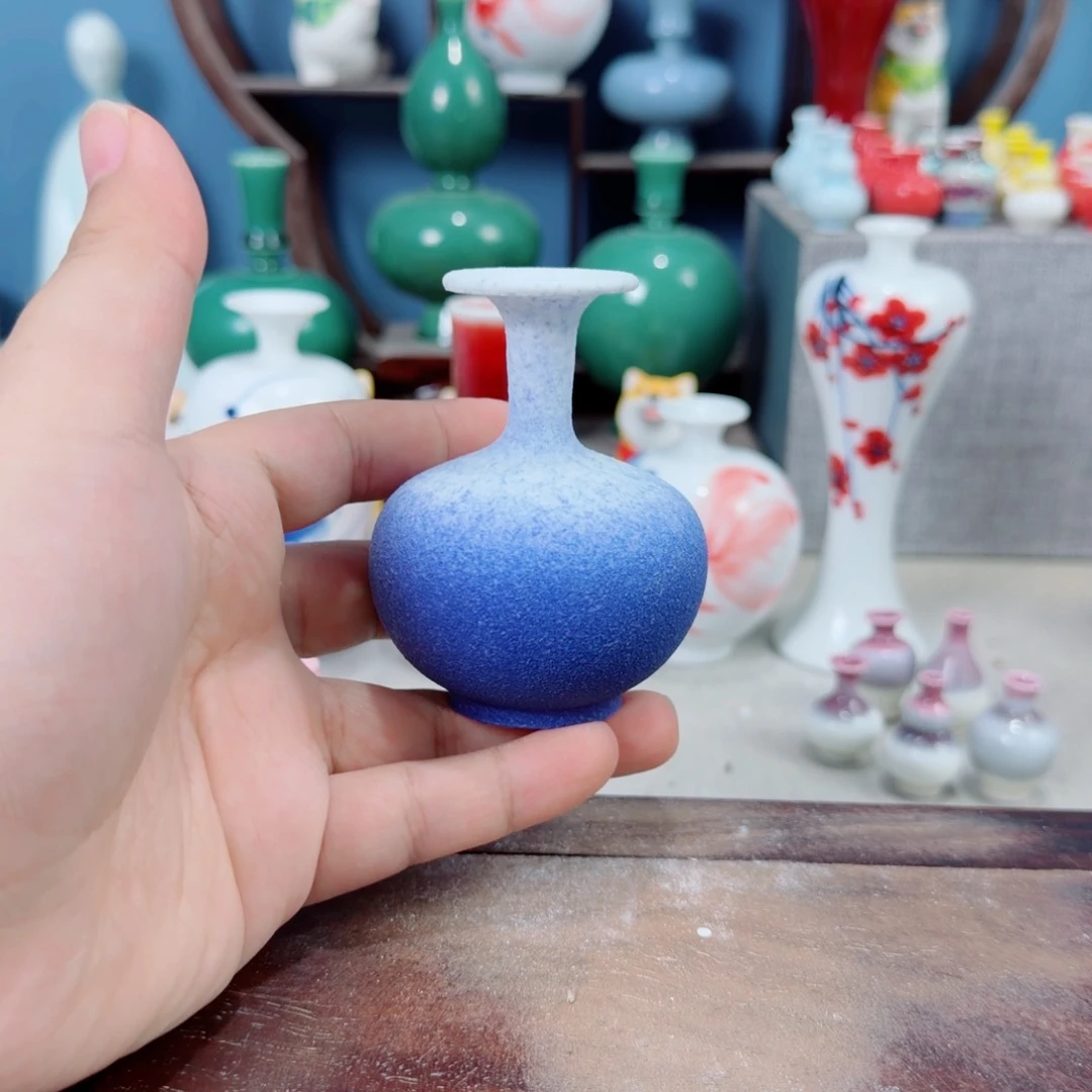 陶瓷手工小花器摆件