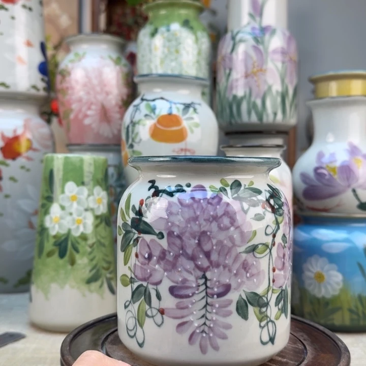 景德镇陶瓷花手绘釉下彩