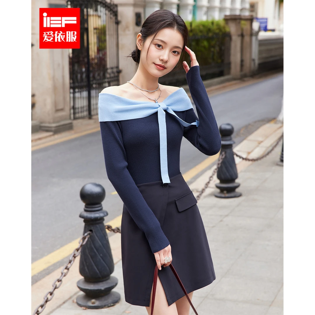 【商场同款新品】IEF/爱依服2025年春夏季毛织上衣*欧若风