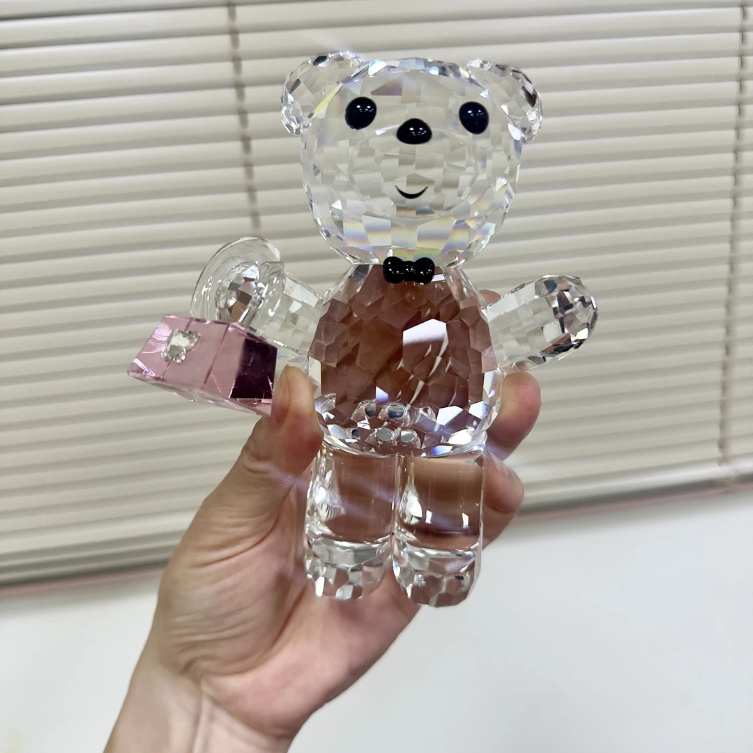 K9水晶包包熊大号客厅摆件节日送礼