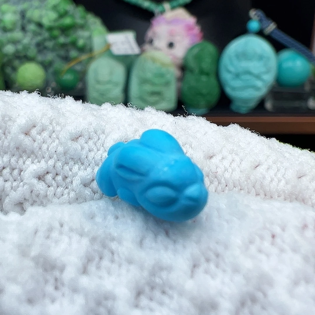 绿松石足铂镶嵌绿松石主播万丽