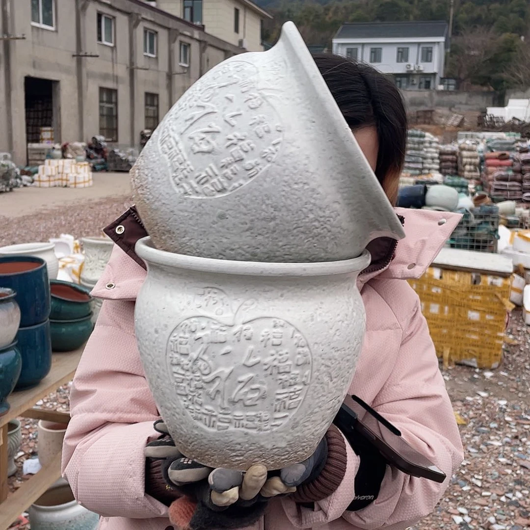 红陶王嫂花盆0214-宋白苹果