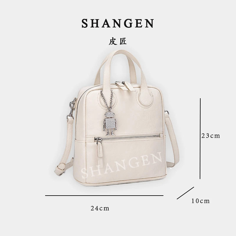 【云云甄选】QYX-9812-米白-轻奢时尚女士新款手提单肩斜挎包