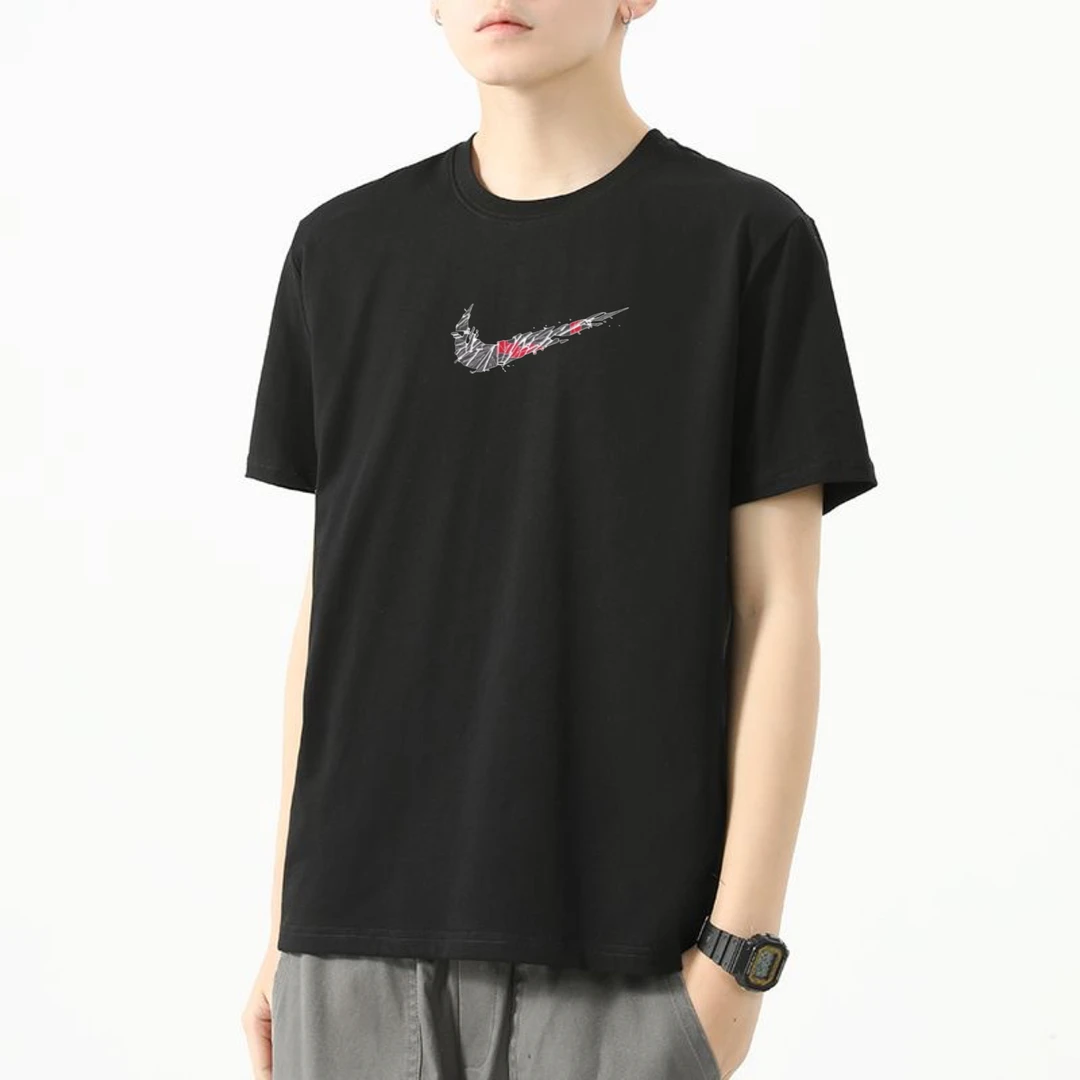 正版耐克精选运动短袖T恤男士纯棉新款宽松t恤男半袖休闲体恤适配