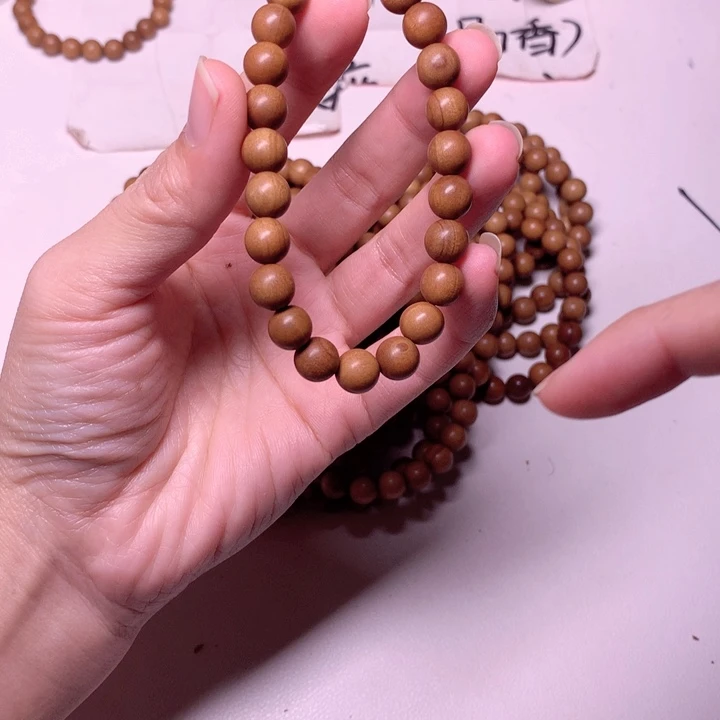 檀香木手串/手链檀香0.8单圈瑕疵