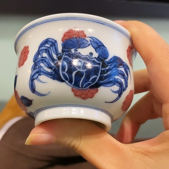 壶承青花釉里红瓷器