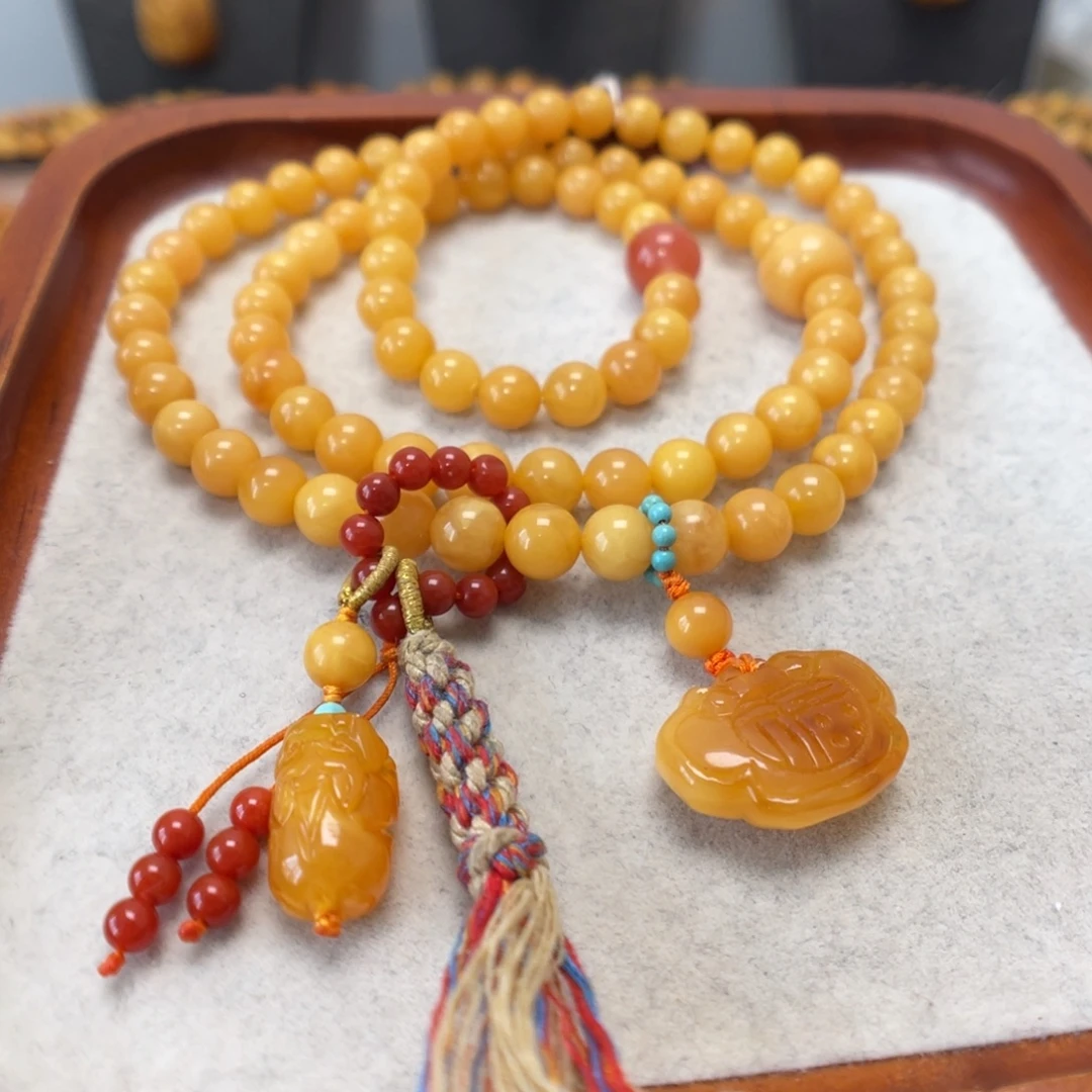 蜜蜡未镶嵌手串蜜蜡