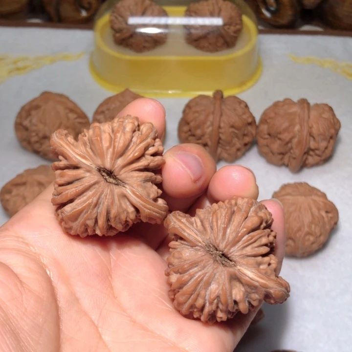 把件文玩核桃41三角楼