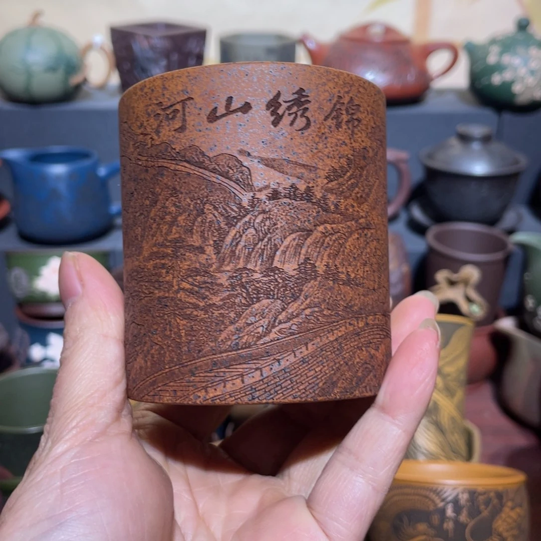 原矿紫砂手工主人杯