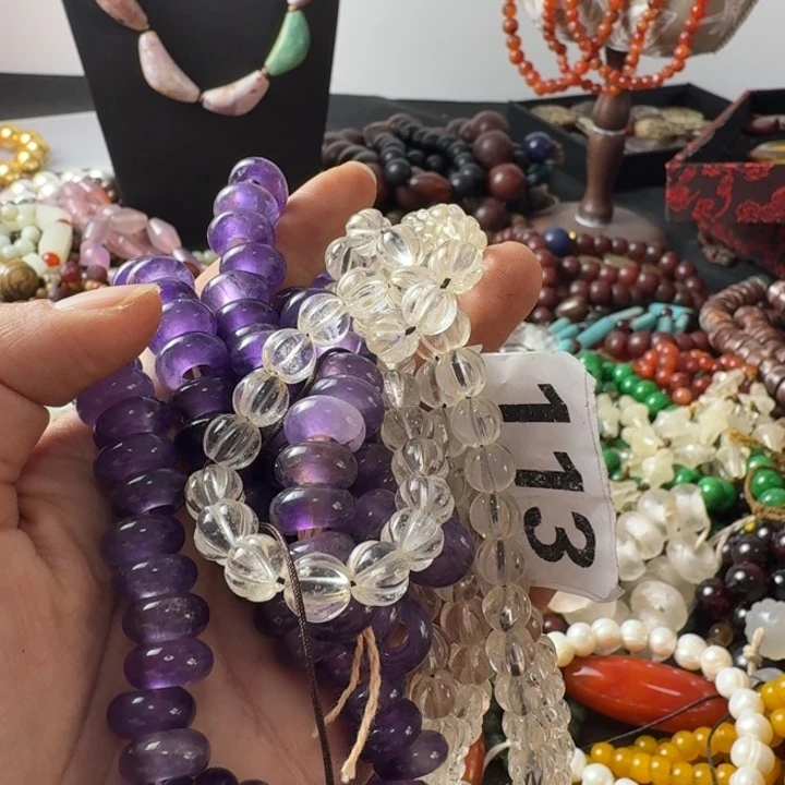 石***草玛瑙/玉髓未镶嵌颈饰