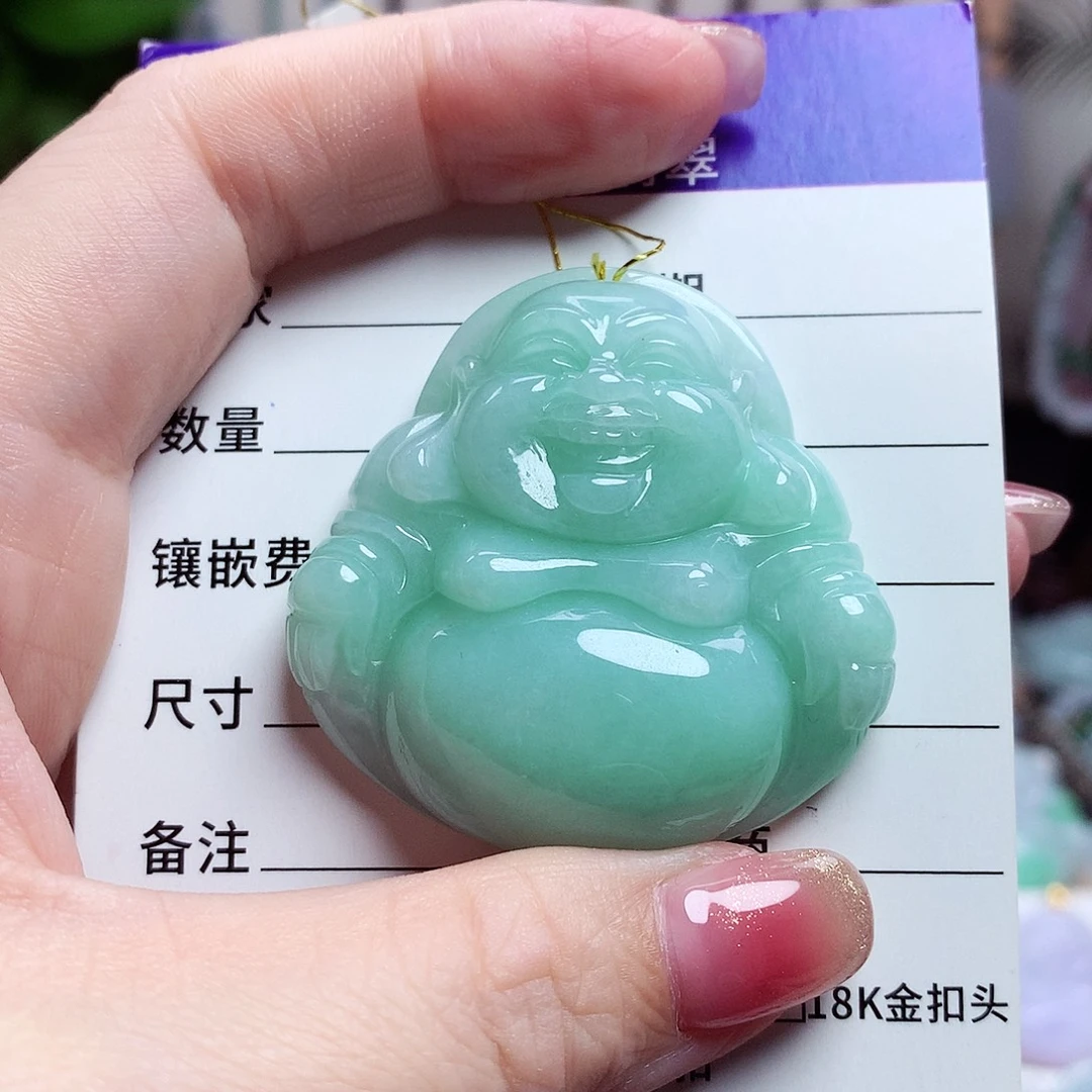 颈饰未镶嵌翡翠佛公38