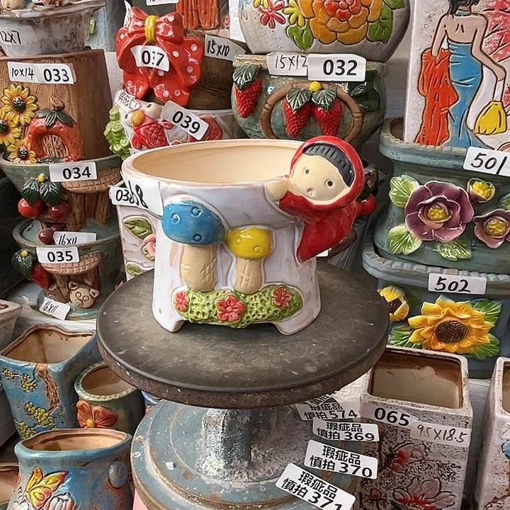 粗陶材质多肉花盆